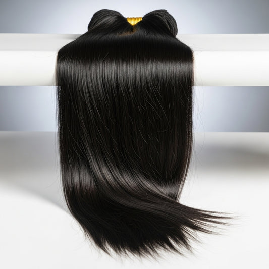 Straight virgin human hair
