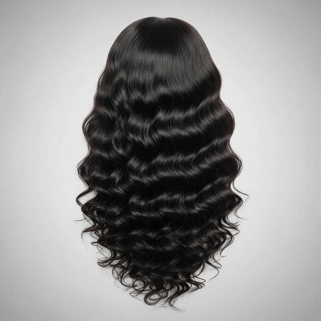 Human virgin curly hair