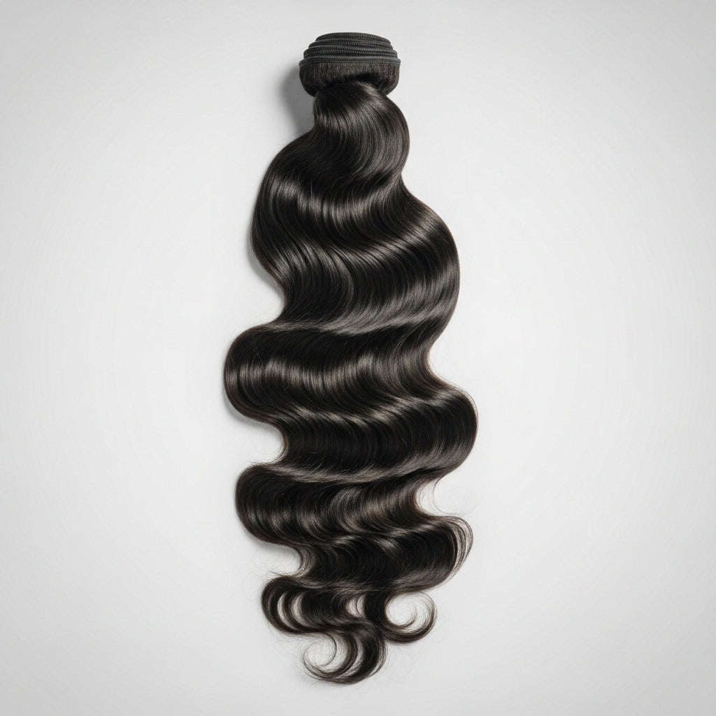 Virgin human hair wavy